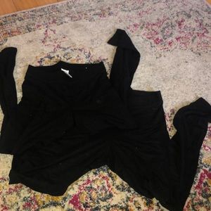 Two Pair of Black Cotton leggings